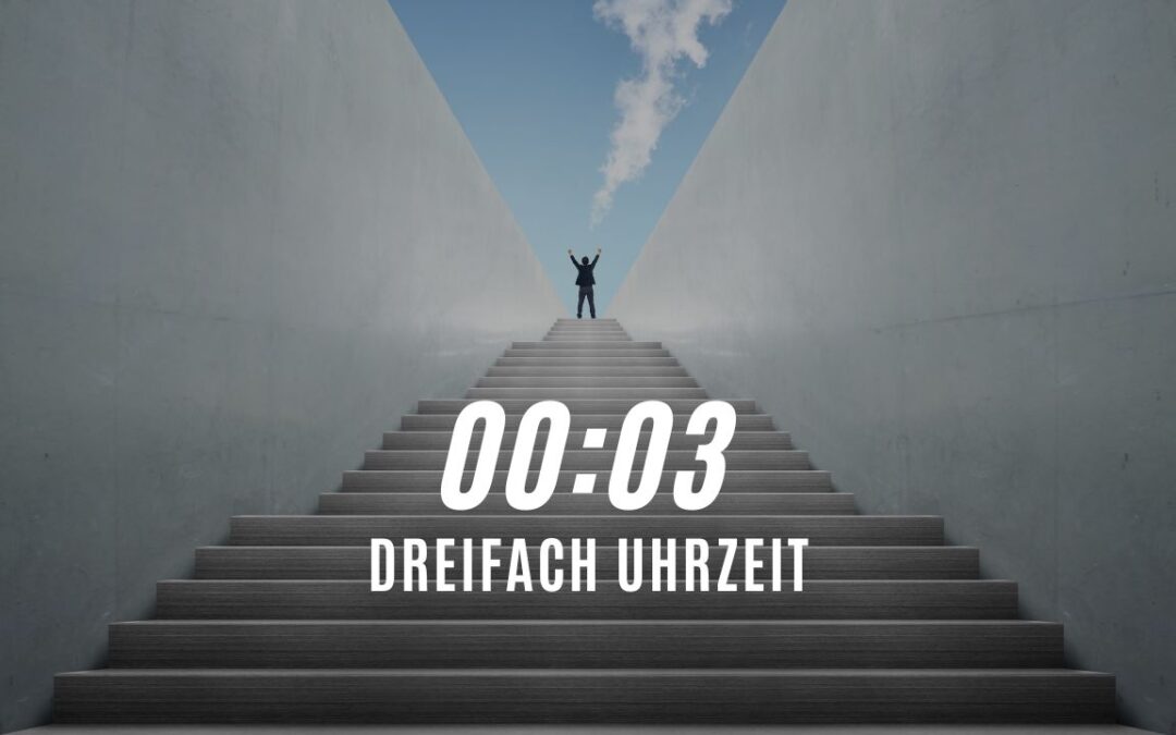 Dreifach Uhrzeit 00:03 – Volles Potential und Kreativität! (+Infografik)